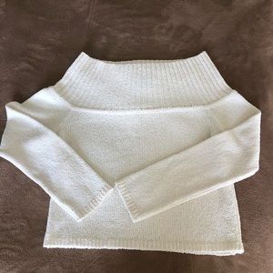 Sexy off shoulder sweater.